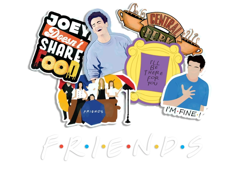 استیکر تابلو کارت پستال سریال فرندز friends