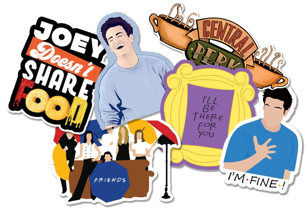 استیکر تابلو کارت پستال سریال فرندز friends